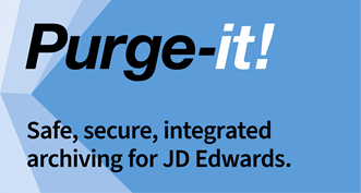 Data archiving for JD Edwards EnterpriseOne and World