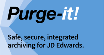 Purge-it is a data archiving solution for JD Edwards