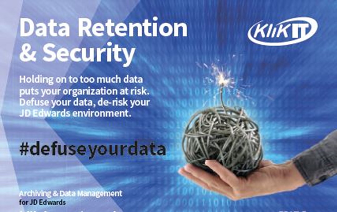 Data Retention and Security for JD Edwards