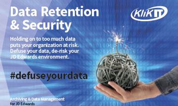 Data Retention and Security for JD Edwards