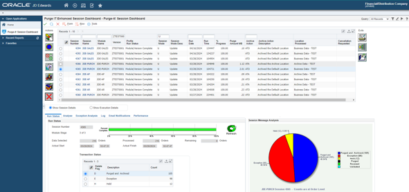 Purge-it Session Dashboard