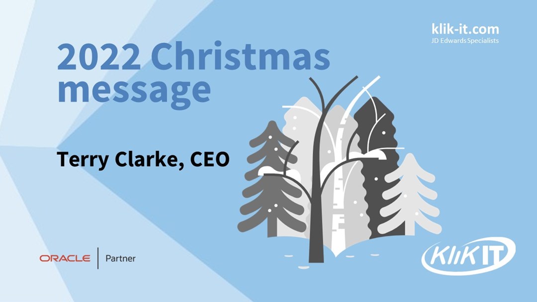 Klik IT 2022 Christmas Message | CEO, Terry Clarke