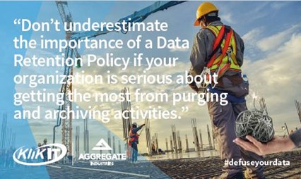 JD Edwards Data Retention Case Study | Getting the most from archiving | Aggregate Industries