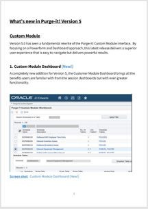Pureg-it! Version 5. What's new document